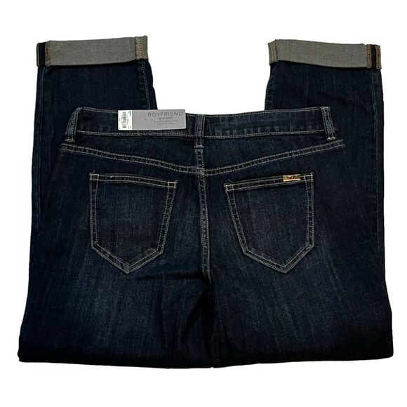 NWT Jennifer Lopez Boyfriend Mid Rise Straight Leg Jeans size 2 Stretch Denim - Picture 4 of 14